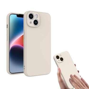 Imagem de Capa de silicone líquido, capa protetora compatível com telefone personalizado, capa de telefone antiderrapante à prova de choque para branco resistente a arranhões