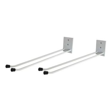 Imagem de 2X Suporte Parede Guarda Vassoura Rodo Pá Lixo 2 Unidades