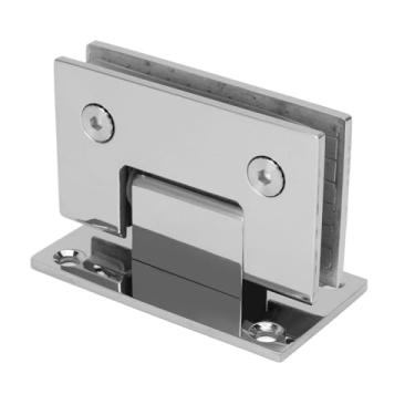 Imagem de Sanpyl Dobradiça de Porta de Vidro Resistente, Aço Inoxidável de 90 Graus, Sem Moldura para Portas de Banheiro de 8-12mm Com Recurso de Fechamento Automático