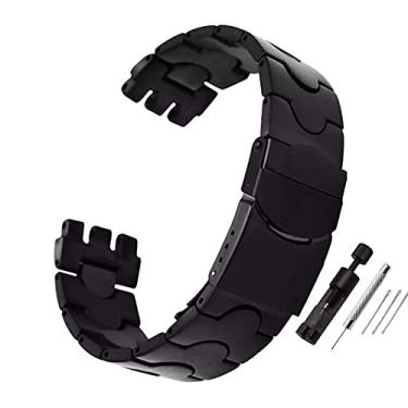 Imagem de Pulseira de relógio Choco&Man US Swatch de liberação rápida Pulseira de aço inoxidável Pulseira de substituição Pulseira de relógio Largura 19 mm de substituição para relógio masculino com ferramenta, Silver(108#), 19mm