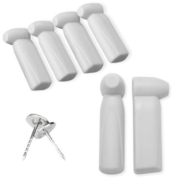 Imagem de 1000 etiquetas de segurança com cordão, etiquetas rígidas reutilizáveis para roupas com cordão compatível com sistema de segurança de ponto de verificação EAS de 58 kHz (51 mm)