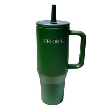 Imagem de VELORA ChillGuard Copo isolado de aço inoxidável de 1,18 l para bebidas quentes e frias (água, café, vitaminas, sucos, etc.)