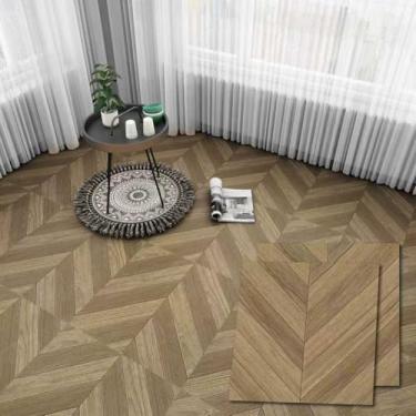 Imagem de Azulejos de vinil autoadesivos, pacote com 30, 30 x 30 cm, piso impermeável para cozinha, quarto, sala de estar, capas de 30 pés quadrados, fácil instalação de descascar e colar