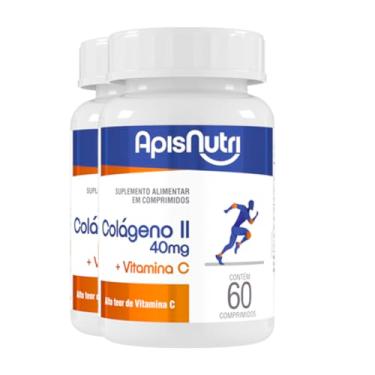 Imagem de Kit 2 Colágeno Tipo II + Vita C Apisnutri 60 Comprimidos
