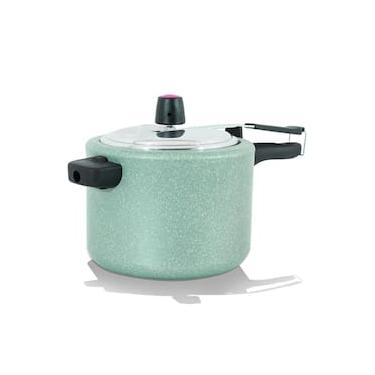 Imagem de Panela de Pressão Brinox Ceramic Life Vapt 4,5L Mineral Resist Verde