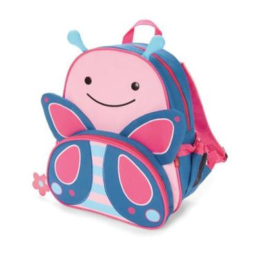 Imagem de Mochila Zoo Skip Hop Original Cachorro, Borboleta, Rosa