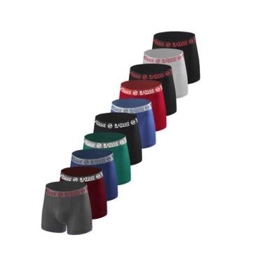 Imagem de Kit 10 Cuecas Boxer Plus Size Lycra Não Enrola Perna Estica Bem Baruuc