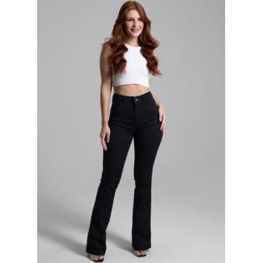 Imagem de Calça Boca de Sino com Efeito Super Lipo e Cintura Alta Original Sawar