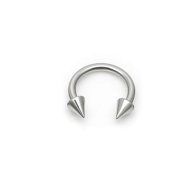 Imagem de Piercing Ferradura Spike Aço Cirúrgico 1.2mm - M2 Piercing, 8mm