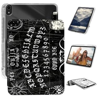 Imagem de Capa para iPad (A16) 2025 (11ª geração), capa para iPad 10.9 2022 (10ª geração) com suporte para lápis, capa protetora traseira rígida transparente com suporte de três dobras com hibernação automática