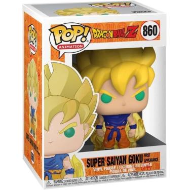 Imagem de Boneco Funko Pop Dragon Ball Z Goku SS 1 Primeira Aparição