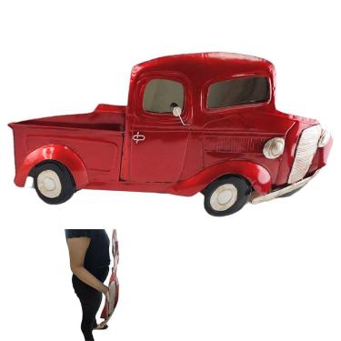 Imagem de Quadro 3d Pick Up Metal Espelhado Vintage Enfeite