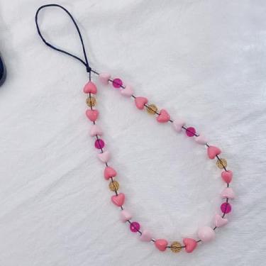 Imagem de Linda corrente de cordão com contas estéticas para bolsa, chaveiro, câmera, pingentes, One Size, Resina, resina