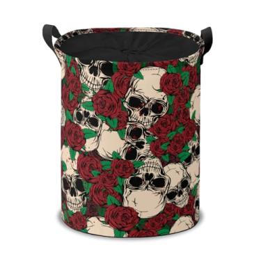 Imagem de Cestas de armazenamento de esqueleto, cesto de roupa suja dobrável, organizador de tecido, caixas de armazenamento com alças para prateleiras, armário, berçário, lavanderia, brinquedos