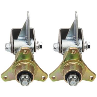 Imagem de Chewtoyo Flanges de junta de liga de aço para pneus de 15 cm quadriciclo ATV Kart, 1 par de flanges de rolamento do cubo da roda, cubo de roda dianteira de 3 pinos eixo curto eixos de direção
