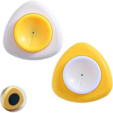 Imagem de STNRST-IN Pacote com 2 furadores de ovos crus, ferramenta de descascador de casca de ovo com pino retrátil e afiado para obter bons ovos cozidos, furador de poker de ovo com base resistente