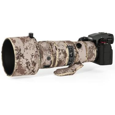 Imagem de CHASING BIRDS Revestimento impermeável de camuflagem de lente para Sigma 500 mm F5.6 DG DN OS capa protetora de lente à prova de chuva versão IV (grade marrom)