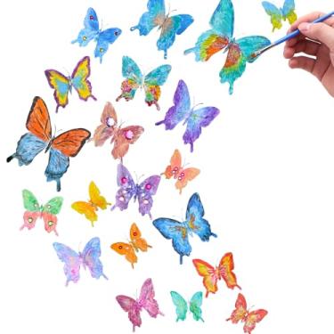 Imagem de SOLDAY Ímã de borboleta 20 peças, kit de artes e artesanato criativo para decorar sua casa, para lembrancinhas de festa de aniversário