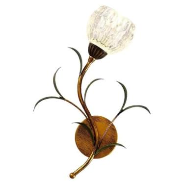 Imagem de Elegante luminária de parede francesa com design floral - estilo vintage minimalista moderno para decoração de sala de estar e cabeceira de quarto (F à direita)