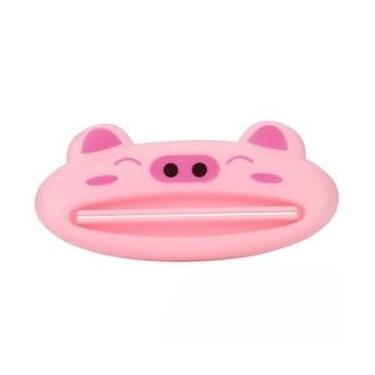 Imagem de Espremedor de Pasta de Dente - Organizador de Banheiro Anti-Desperdício com Espremedor Fácil e Prático(4,Porco rosa)
