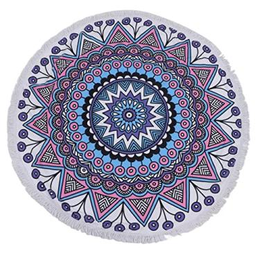 Imagem de Multi-Wits Toalha de praia de microfibra grossa macia e grande, toalha de natação absorvente para viagens ao ar livre e uso interno, leve e dobrável, mantém você aquecido após nadar (B)