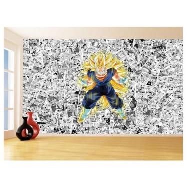 Imagem de Papel De Parede Dragon Ball Goku Vegetto Anime 3,5M Dbz613 - Você Deco