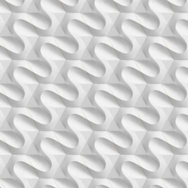 Imagem de Papel Parede 3D Ondas Transversal Geometrico Autocolante - LRP