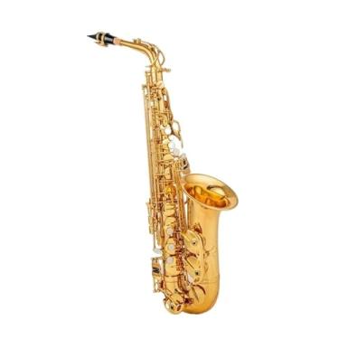 Imagem de Instrumento de saxofone profissional para iniciantes e adultos saxofone alto e saxofone alto dourado com acessórios especiais para instrumentos (A)