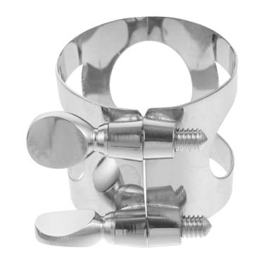 Imagem de Acessórios profissionais para saxofone, clipe de ligadura de metal, acessório de saxofone, peça de metal para saxofone