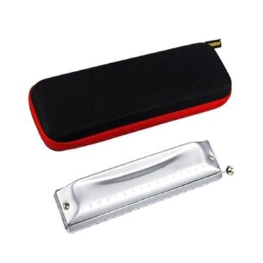Imagem de Gaita cromática profissional para amantes de música harmônica de desempenho profissional 16 furos C