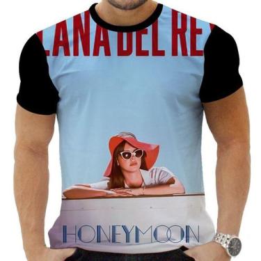 Imagem de Camiseta Camisa Personalizada Rock Lana Del Rey Cantora 6 - Obsidiana 