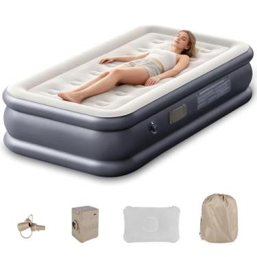 Imagem de Colchão Inflável Solteiro, Colchao Inflavel, Colchão Inflável, Colchão de Ar, Colchão Inflavel, Colchonete Colchão Solteiro Inflavel, Colchao Inflavel com Bomba, Colchão de Ar
