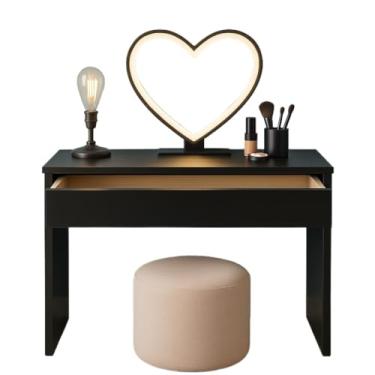 Imagem de Penteadeira Pequena com Gaveta 90cm – Console Camarim para Quarto(PRETO)