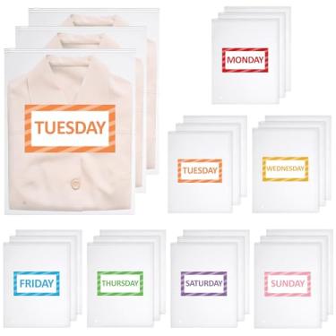 Imagem de Bolsas organizadoras de viagem para crianças e bebês, malas de viagem para meninos e meninas, acampamentos de verão, cruzeiros e férias em família, dias da semana