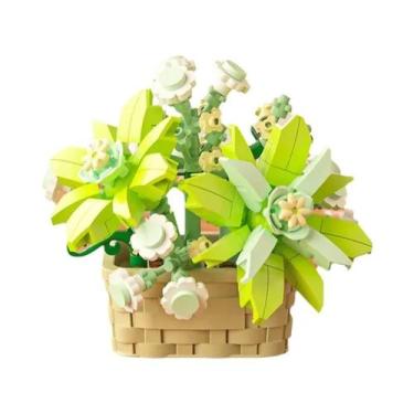 Imagem de Blocos De Construção DIY Românticos De Rosas, Girassóis E Suculentas E