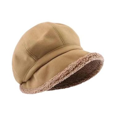 Imagem de Chapéu Beret Feminino De Inverno Quente E Respirável Estilo Francês, B