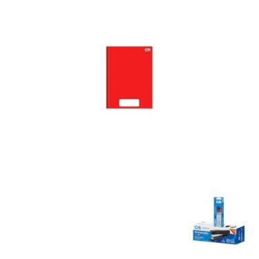 Imagem de Kit Escolar Caderno Brochura Tilibra 80 Folhas + Caneta Esferográfica Spiro 0.7mm + Grampeador Metallic C-15