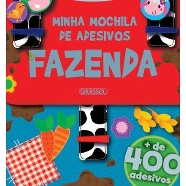 Imagem de Livro - Minha Mochila de Adesivos - Fazenda