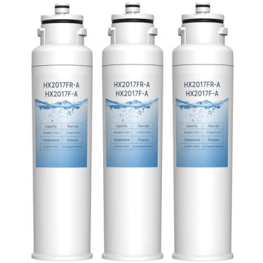 Imagem de HX2017FR-A/HX2017F-A Filtro de água compatível com Hisense HRF266N6CSE1 HRF266N6CSE HRF209N6CSE HRF254N6TSE HRF254N6DSE, Insignia NS-WF26FD9-1/WF26FD9-1 (Pacote com 3