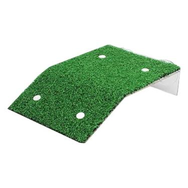 Imagem de Ｂｅｓｇａ Plataforma para tartarugas tomar sol, acessórios resistentes, presentes com grama artificial, aquário, alimentação, descanso, terraço para répteis, L