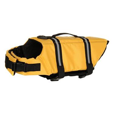 Imagem de Yctze Colete Salva-vidas para Animais de Estimação para Cães – Colete Flutuante de Malha Respirável Reflexiva para Passeios de Barco, Natação e Praia – Salva-vidas Portátil para Cães Com Fivela (S)