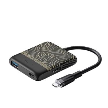 Imagem de Switch Placa de captura de vídeo portátil para TV, estação de ancoragem para jogos e laptop MS2130 (um cabo, preto, branco)