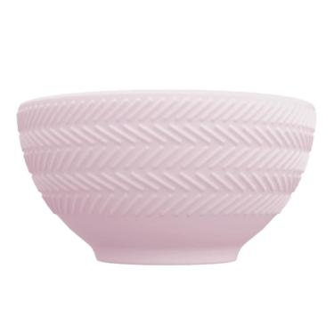 Imagem de Bowl Tigela Sobremesa Rosa Fractal Relevo Chevron Germer