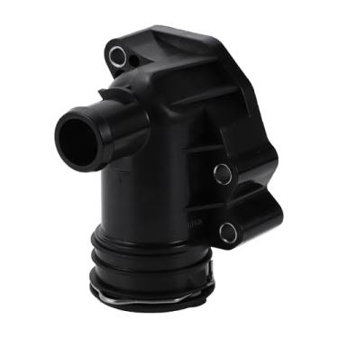Imagem de A ABSOPRO Termostato de carro Nº 6422001156 Conjunto de carcaça do termostato de refrigeração do motor para Mercedes-Benz GL350 2010-2016 Plástico preto durável