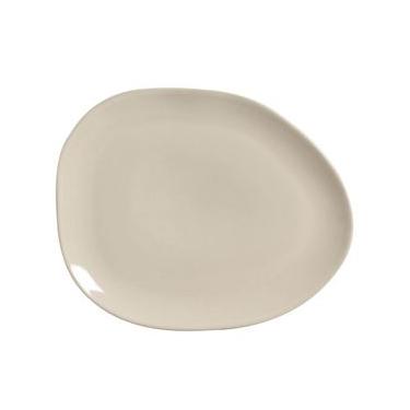 Imagem de Conjunto com 6 Pratos Raso Oval Orgânico Clay 31x24x2,5cm