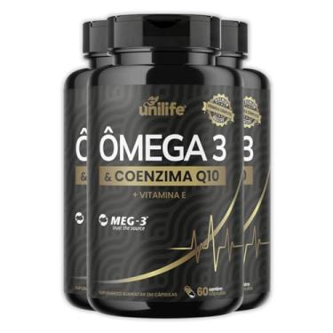 Imagem de Kit 3 Ômega 3 + Coenzima Q10 Unilife 60 Cápsulas