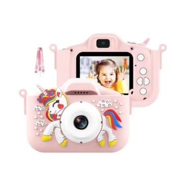 Imagem de Câmera Infantil Unicórnio 32MP 1080P HD Brinquedo Digital Para Criança