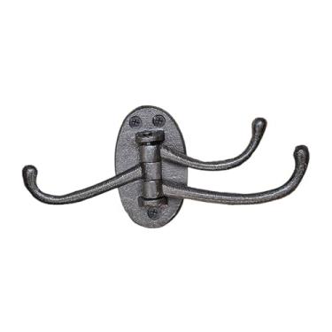 Imagem de Gralara Gancho de parede em ferro fundido, suporte para plantas, cabide para casacos, gancho para bolsas e roupas, 21.5 Cm X 9.2 Cm