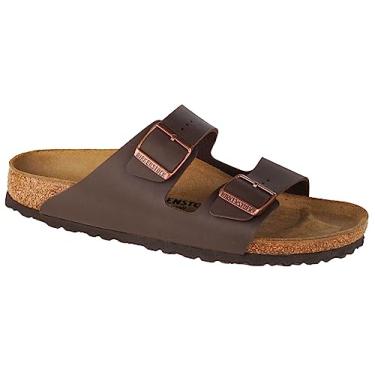 Imagem de Birkenstock Sandália feminina masculina Arizona macia, Marrom escuro 051703, 36