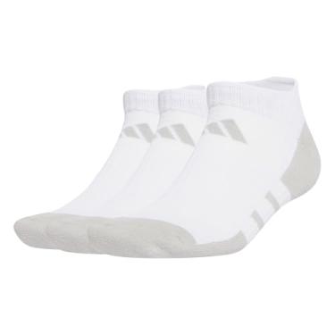 Imagem de Meia Adidas Cano Baixo Climacool Essentials 3 Pares Branco/cinza Jd9573 35-37